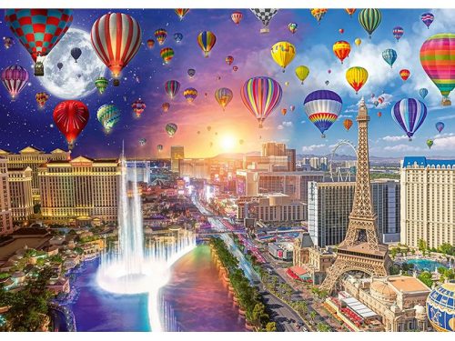 Puzzle 1000 db-os - Las Vegas, Night and Day - Lars Stewart - Schmidt 59907