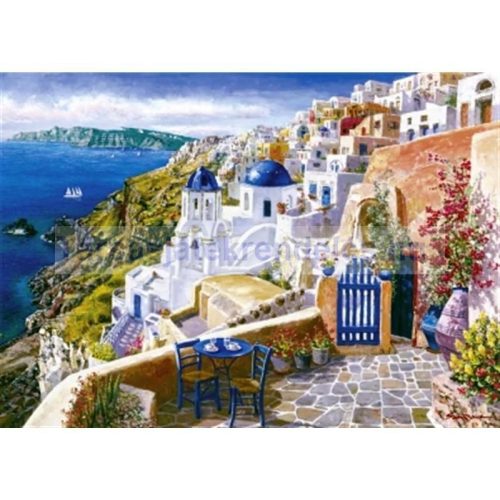 Puzzle 1000 db-os - Látkép Santoriniről - Sam Park - Schmidt (58560)