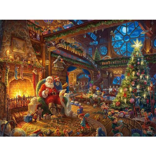 Puzzle 1000 db-os - Santa Claus and his elves - Thomas Kinkade - Schmidt 59494