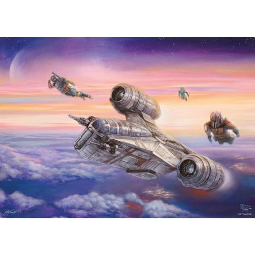 Puzzle 1000 db-os - Star Wars, The Manadalorian, The Escort - Schmidt 59954