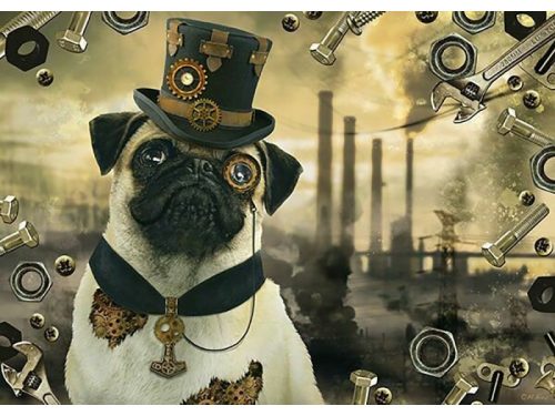 Puzzle 1000 db-os - Steampunk-Kutya - Schmidt (59645)