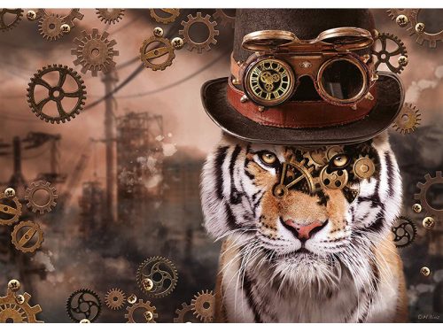 Puzzle 1000 db-os - Steampunk-Tigris- Schmidt (59646)