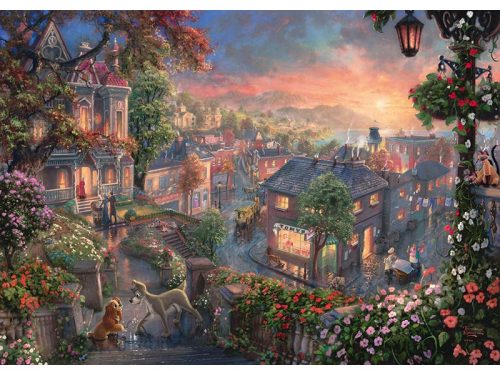 Puzzle 1000 db-os - Susi és Tekergő - Thomas Kinkade - Schmidt 59490