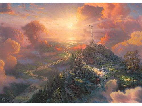 Puzzle 1000 db-os - The Cross - Thomas Kinkade - Schmidt 59679