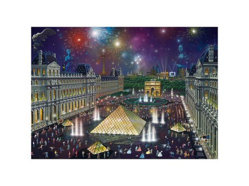 Puzzle 1000 db-os - Tűzijáték a Louvre felett - Alexander Chen - Schmidt (59648)