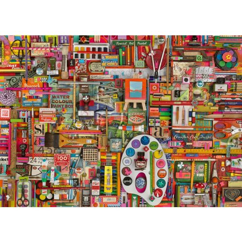 Puzzle 1000 db-os - Vintage Artistas Materials - Shelly Davies - Schmidt 59698