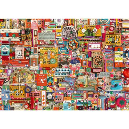 Puzzle 1000 db-os - Vintage haberdashery - Shelly Davies - Schmidt 59697