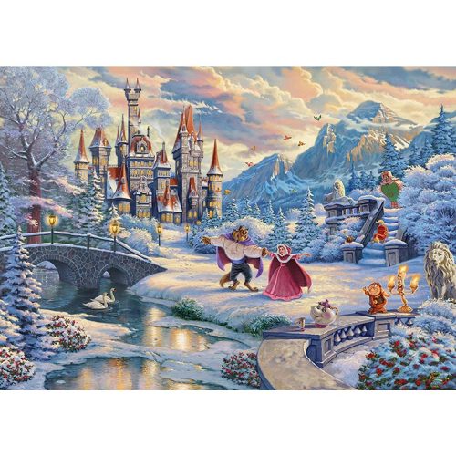 Puzzle 1000 db-os -Disney, Beauty and the Beast - Thomas Kinkade - Schmidt 59671