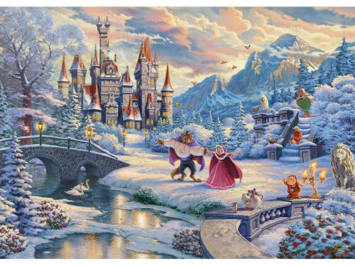 Puzzle 1000 db-os -Disney, Beauty and the Beast - Thomas Kinkade - Schmidt 59671