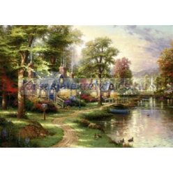   Puzzle 1500 db-os Hometown Lake - Thomas Kinkade - Schmidt (57452)