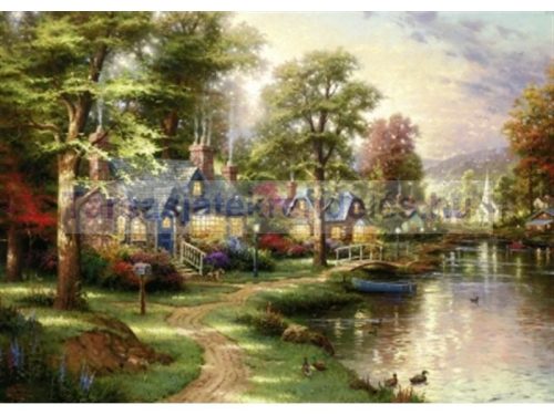 Puzzle 1500 db-os Hometown Lake - Thomas Kinkade - Schmidt (57452)