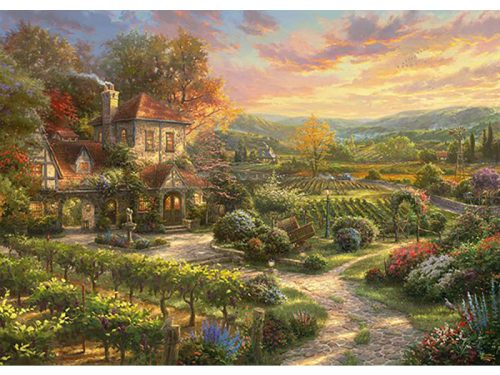 Puzzle 2000 db-os - A szőlőbirtokon - Thomas Kinkade - Schmidt 59629