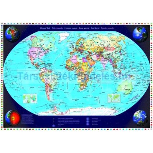 Puzzle 2000 db-os - Politikai világtérkép - Schmidt (57041)