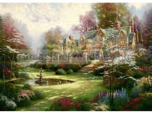 Puzzle 2000 db-os Gardens beyond Spring Gate/Landsitz - Thomas Kinkade - Schmidt (57453)