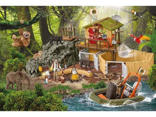 Puzzle 60 db-os - Álaltmentés - 2db Schleich figurával - Schmidt 56384