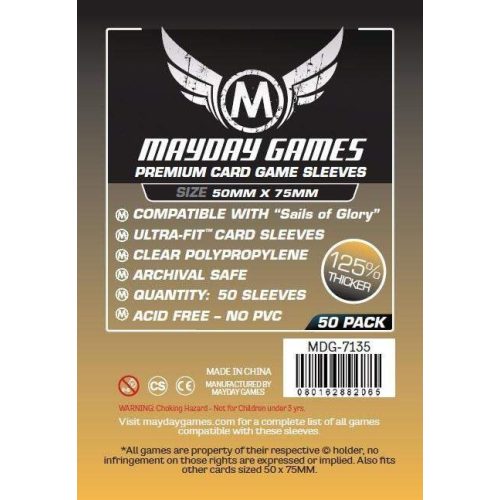 Mayday Premium kártyavédő 50 x 75 mm - 50 db-os (MDG-7135)