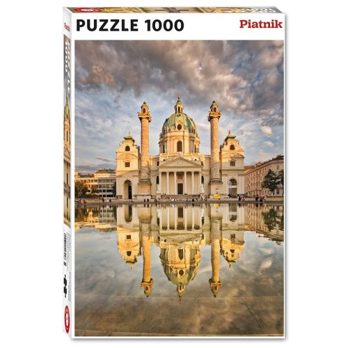 Puzzle 1000 db-os - Karlskirche, Bécs - Piatnik 