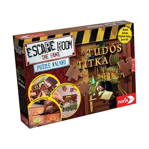 Escape Room - Puzzle Kaland - A Tudós Titka társasjáték  - Noris